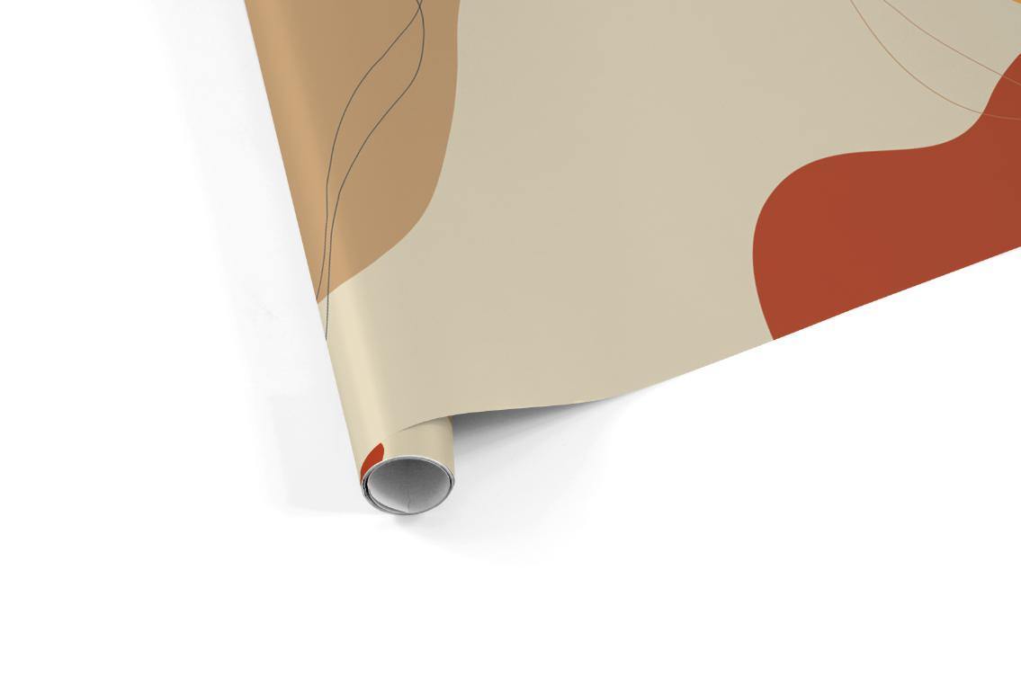 Abstract Earth Tone Shapes 2 Wallpaper Mural-Wall Mural-Eazywallz