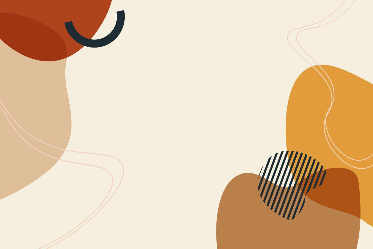 Abstract Earth Tone Shapes 4 Mural Wallpaper-Wall Mural-Eazywallz