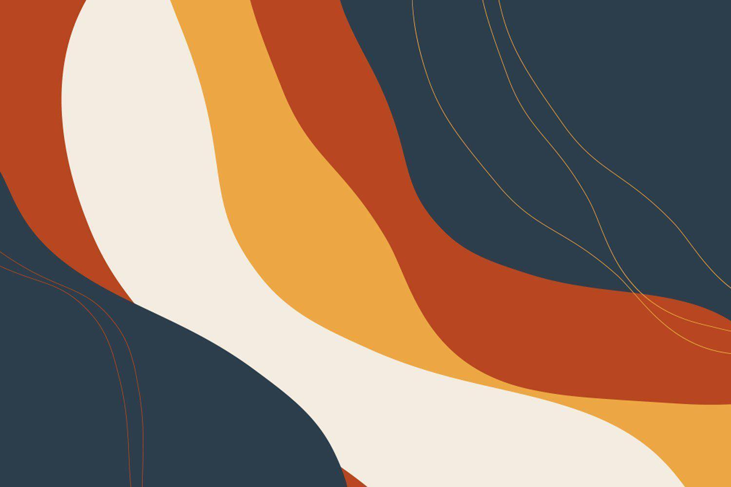 Abstract Earth Tone Shapes 5 Wall Mural-Wall Mural-Eazywallz