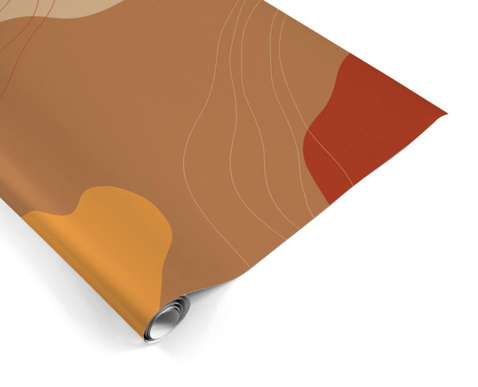 Abstract Earth Tone Shapes 6 Mural Wallpaper-Wall Mural-Eazywallz