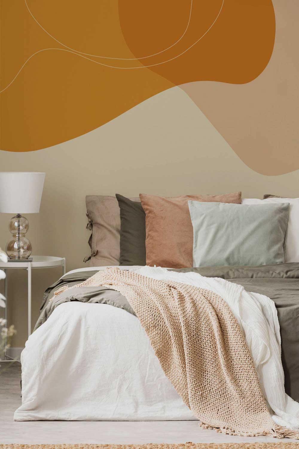 Abstract Earth Tone Shapes 8 Wall Mural-Wall Mural-Eazywallz