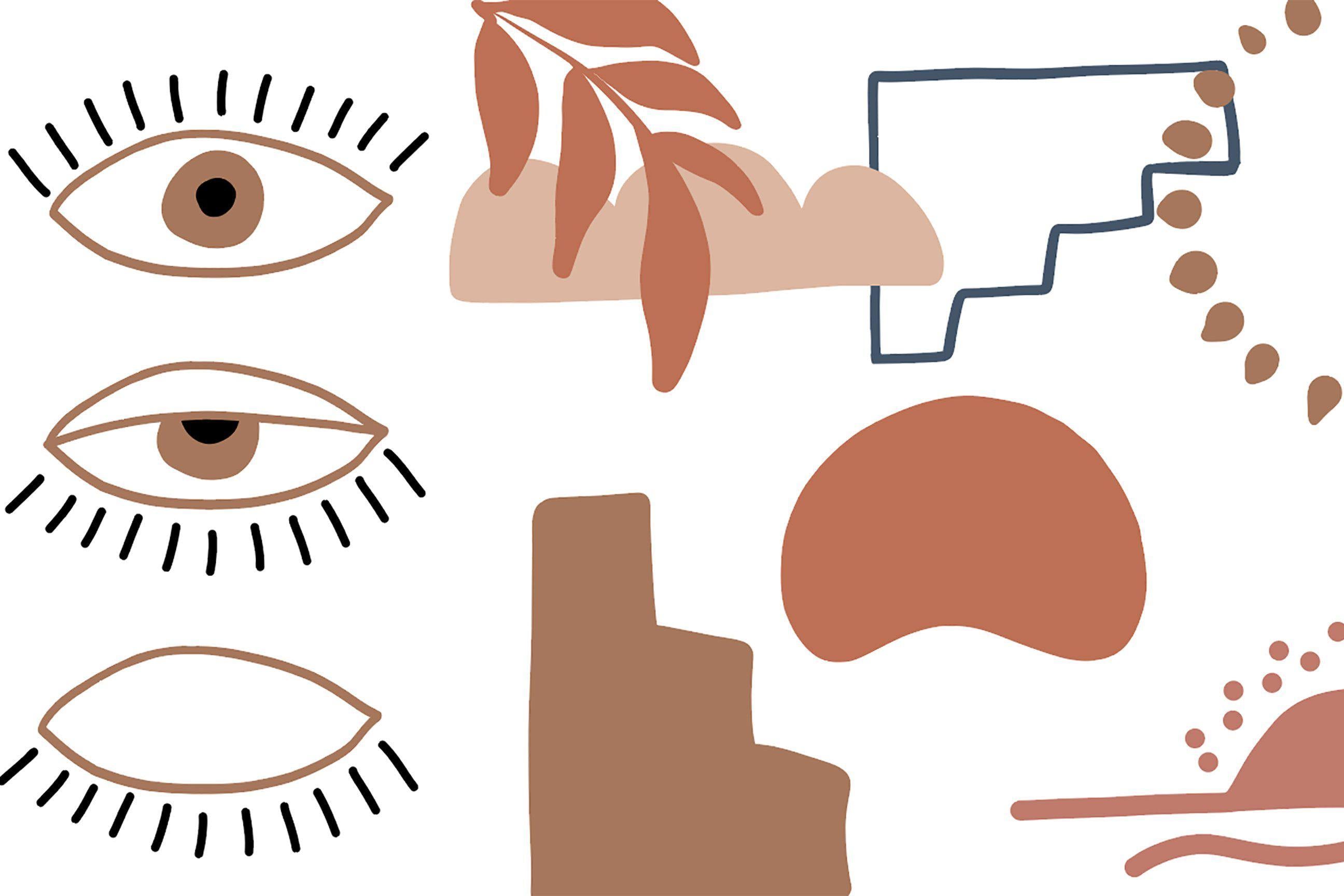 Abstract Eye Desert Clay Wall Mural-Wall Mural-Eazywallz