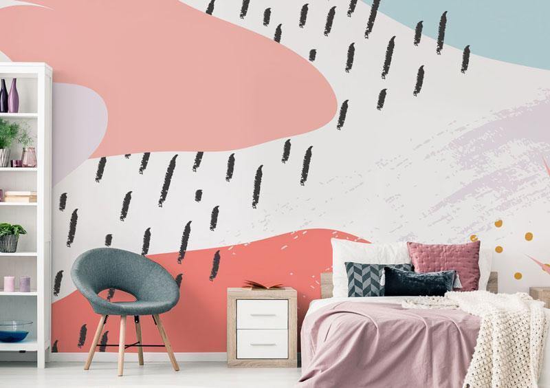 Abstract Memphis Mural Wallpaper-Wall Mural-Eazywallz