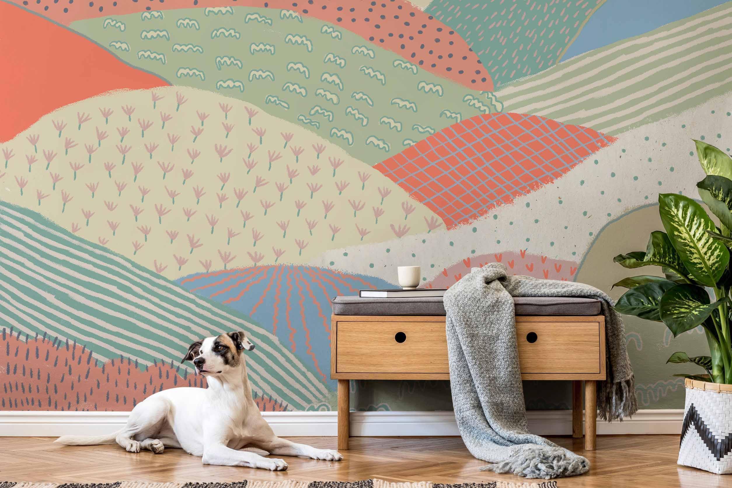 Abstract Mountain Textures 2 Wall Mural-Wall Mural-Eazywallz