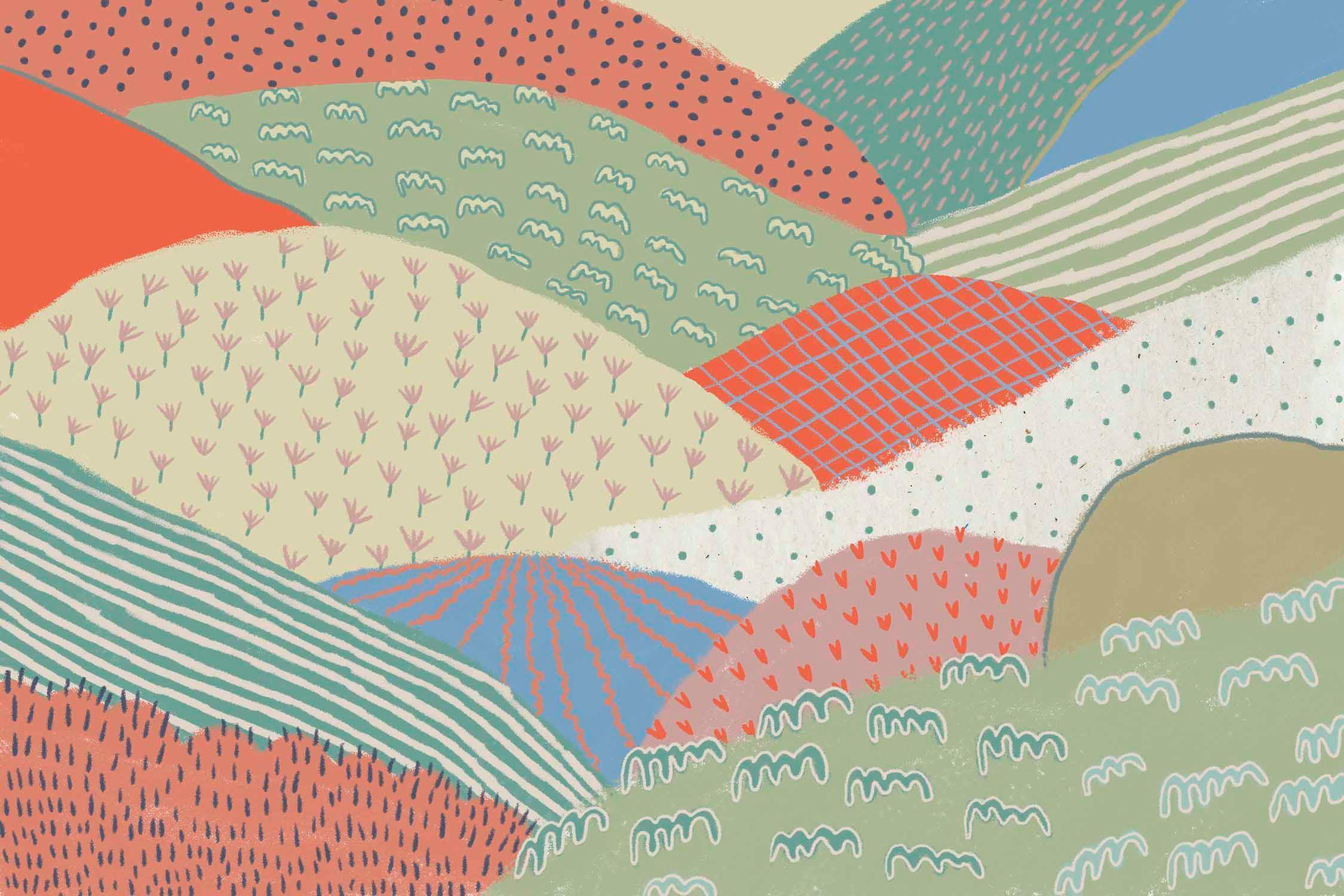 Abstract Mountain Textures 2 Wall Mural-Wall Mural-Eazywallz