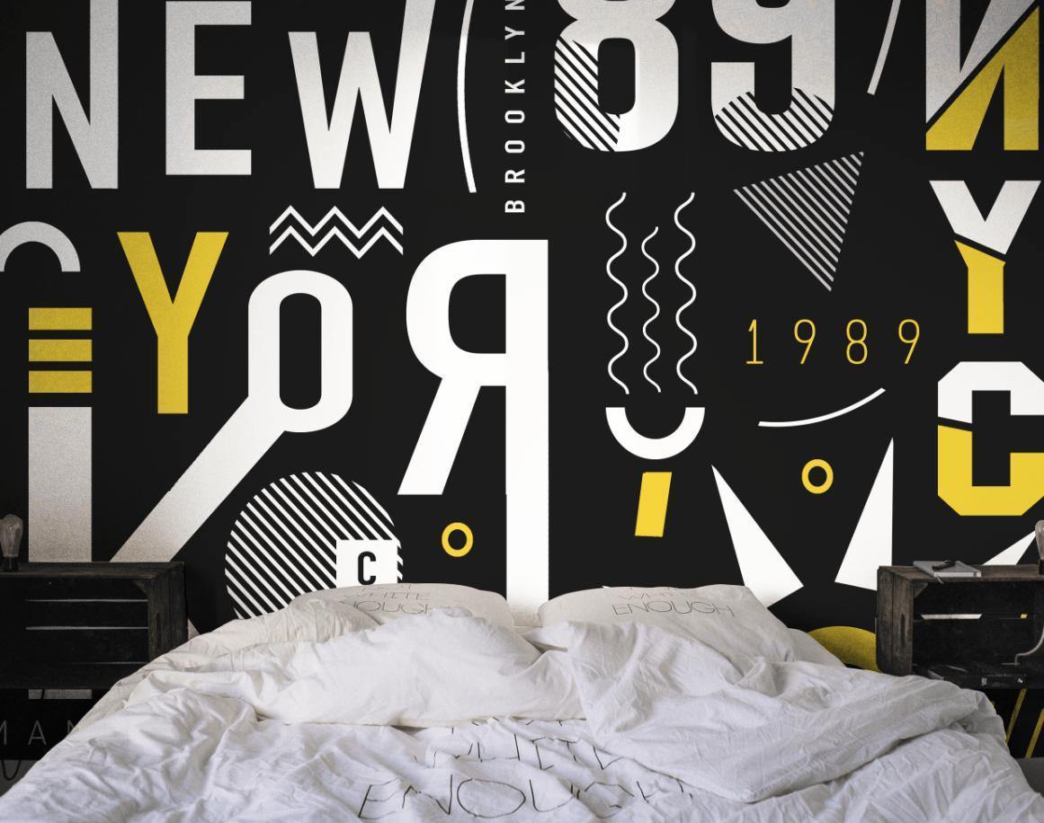 Abstract New York City Mural-Wall Mural-Eazywallz