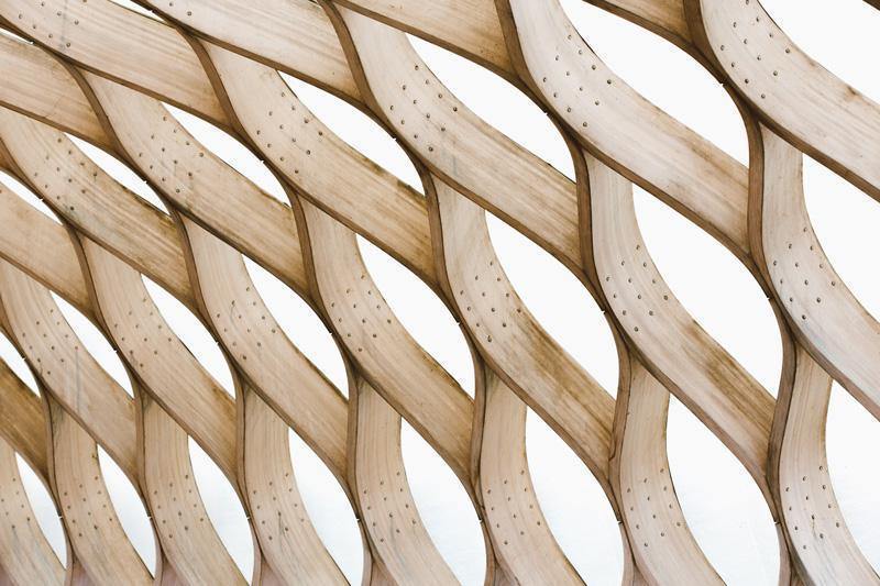 Abstract Wood Architecture Wall Mural-Wall Mural-Eazywallz