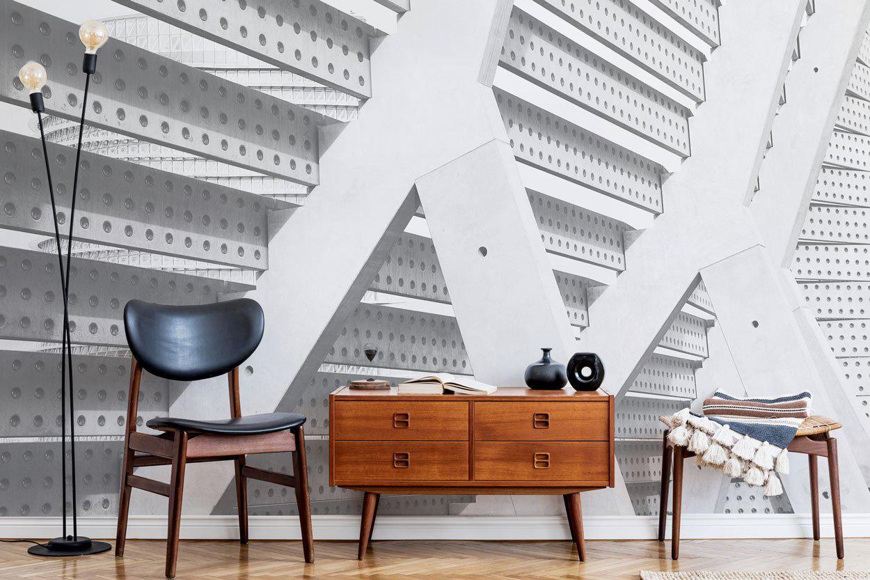 Abstract architectural detailed Mural-Wall Mural-Eazywallz