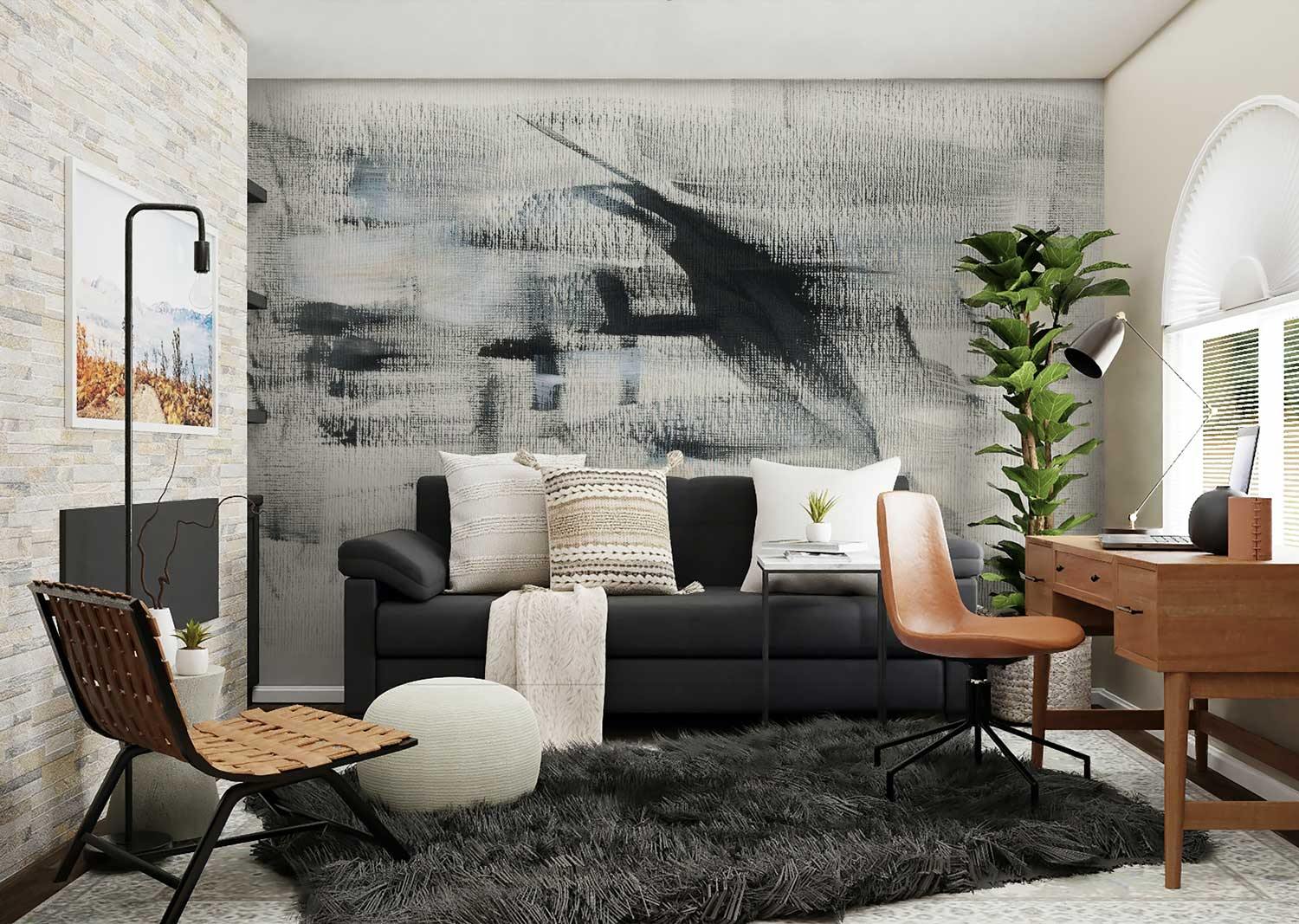 Abstraction Fifteen Wall Mural-Wall Mural-Eazywallz