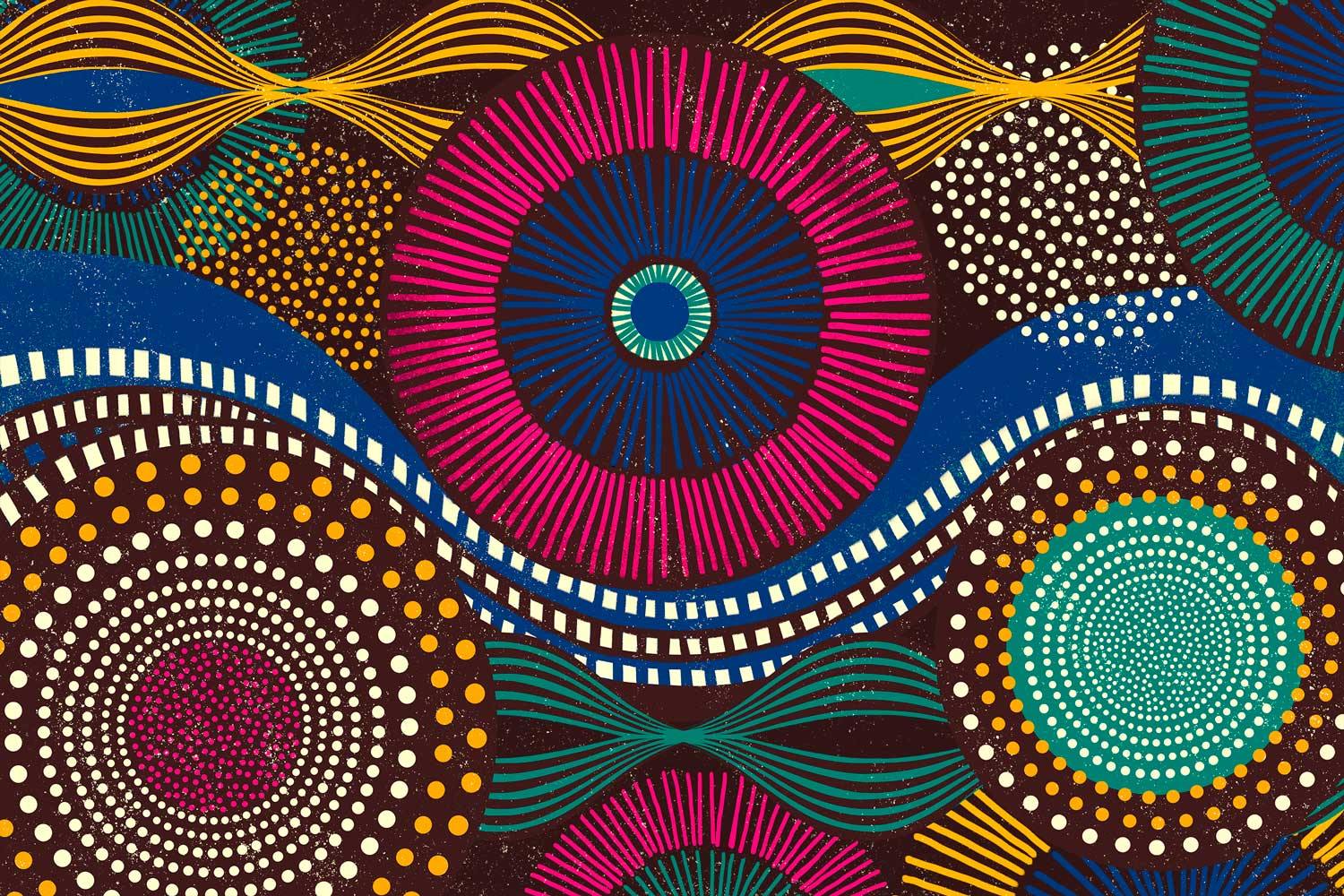 African Tribal Wall Mural-Wall Mural-Eazywallz