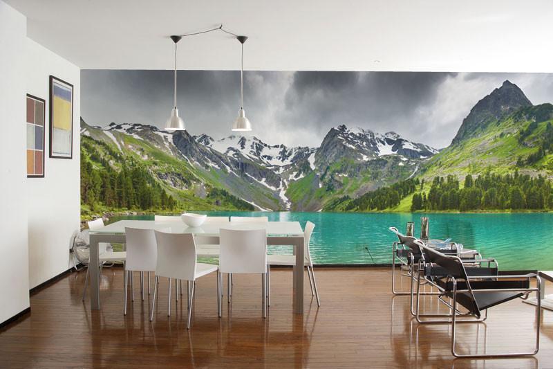 Altai Mountain Lake Wall Mural-Wall Mural-Eazywallz