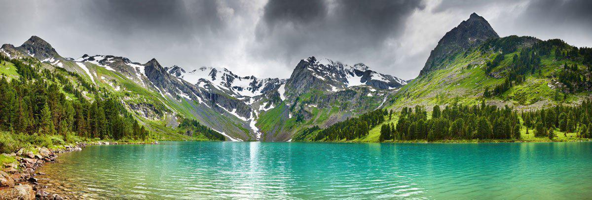 Altai Mountain Lake Wall Mural-Wall Mural-Eazywallz