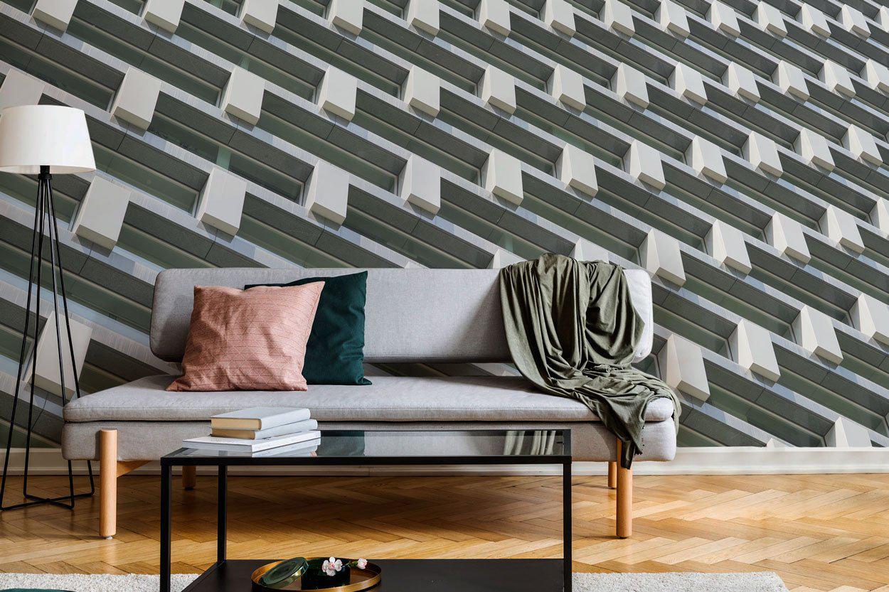 Architecture Perspective Building Mural-Wall Mural-Eazywallz