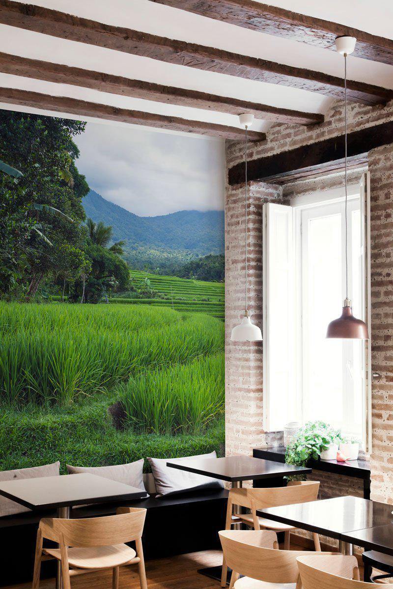 Balinese Landscape Wall Mural-Wall Mural-Eazywallz