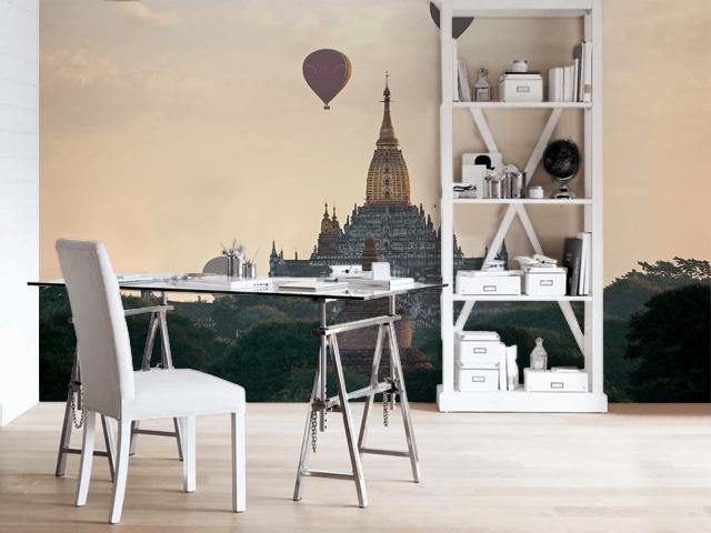 Balloons in Myanmar Wall Mural-Wall Mural-Eazywallz