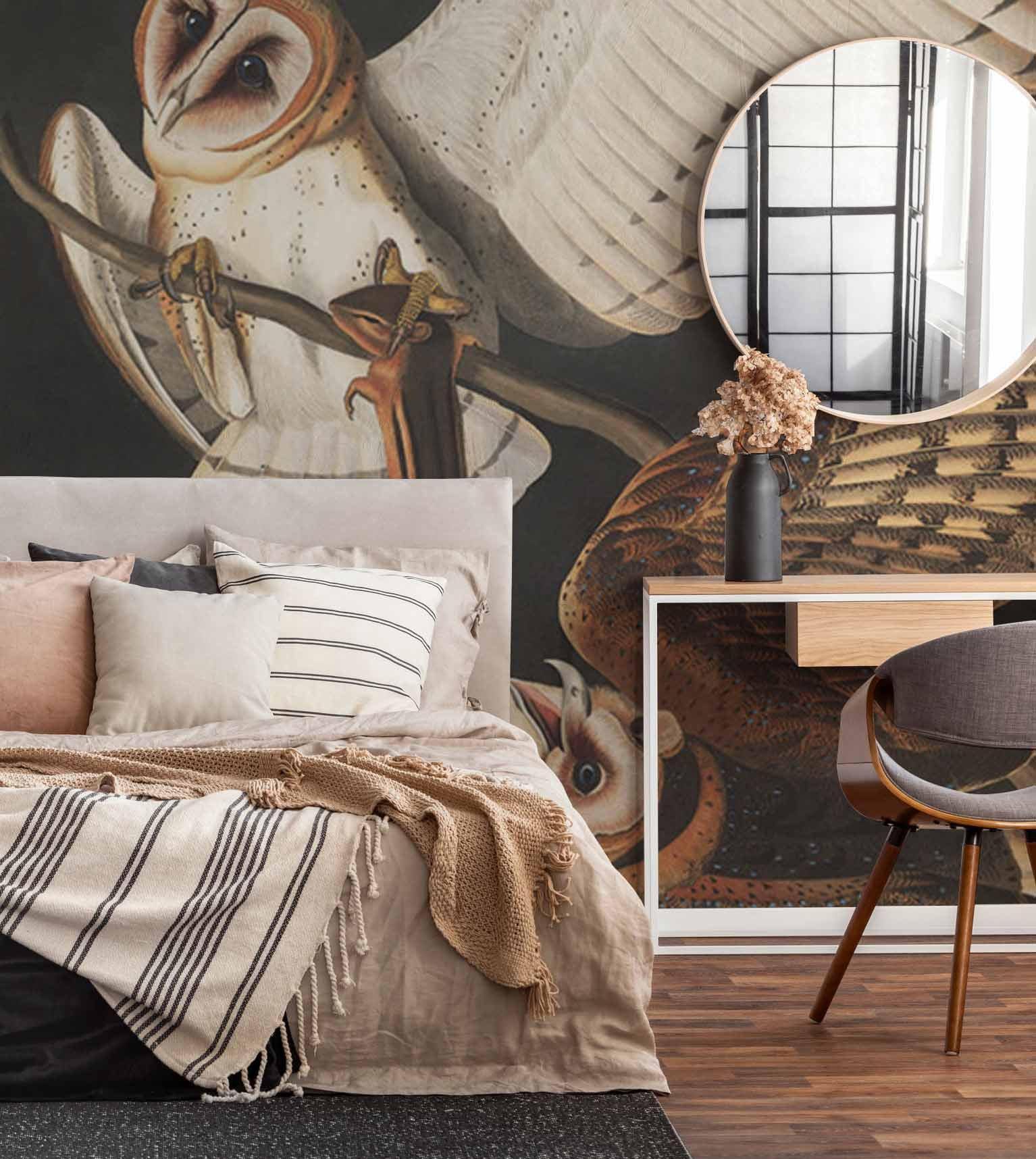 Barn Owl Wall Mural-Wall Mural-Eazywallz