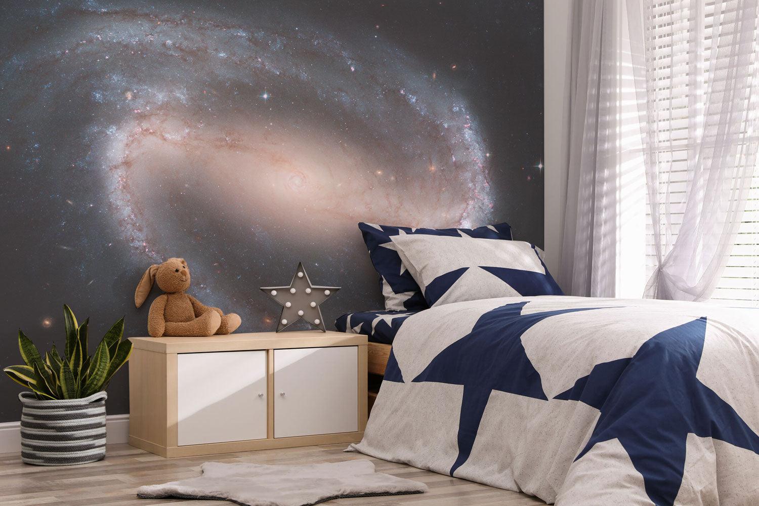 Barred Spiral Galaxy Wall Mural-Wall Mural-Eazywallz