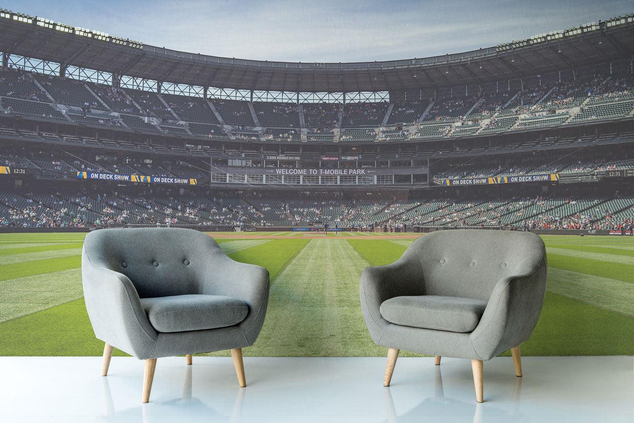 Baseball Outfield Wall Mural-Wall Mural-Eazywallz