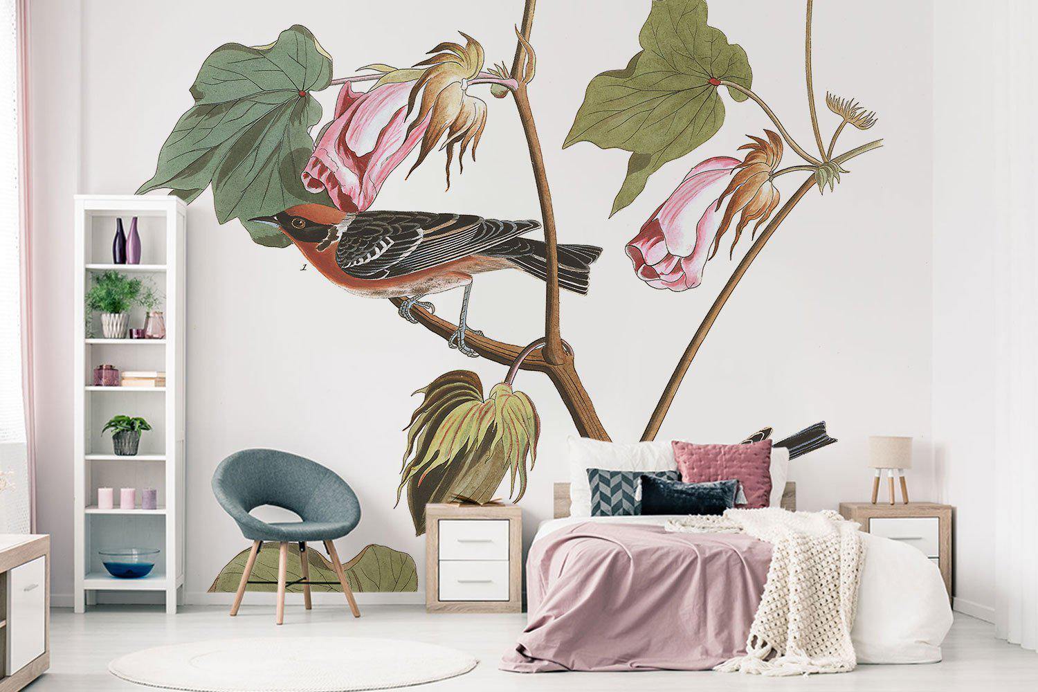 Bay Breasted Warbler Bird Wall Mural-Wall Mural-Eazywallz