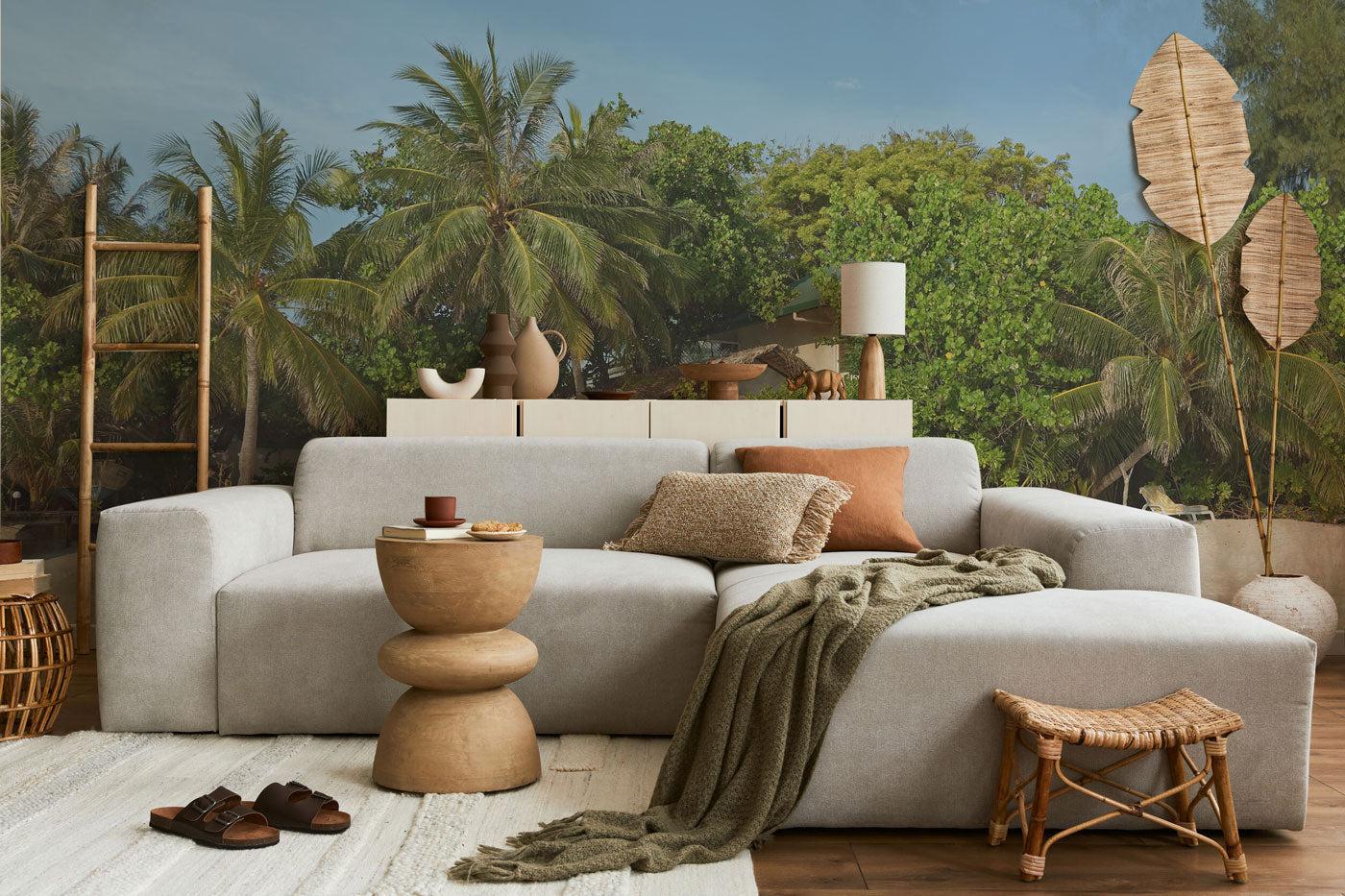 Beach & Bungalow Wall Mural-Wall Mural-Eazywallz