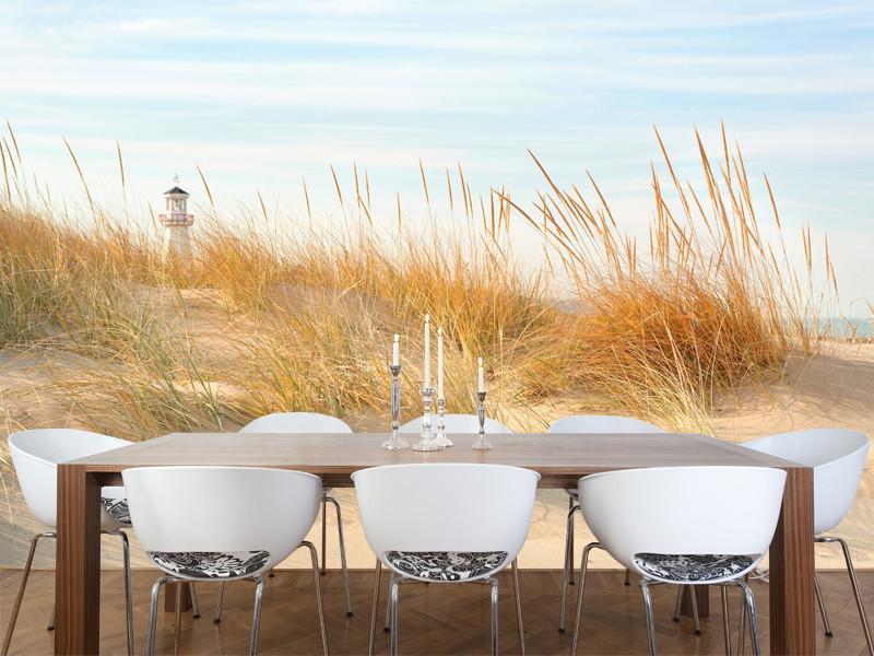 Beach Scene in Michigan Wall Mural-Wall Mural-Eazywallz