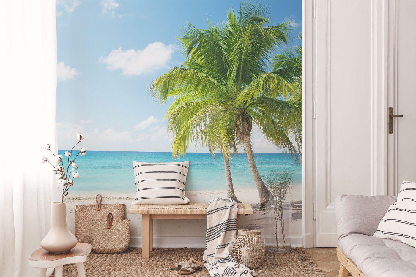 Beach in the Caribbean Wall Mural-Wall Mural-Eazywallz