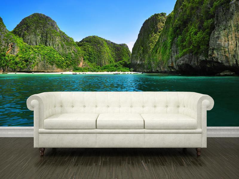 Beautiful lagoon Wall Mural-Wall Mural-Eazywallz