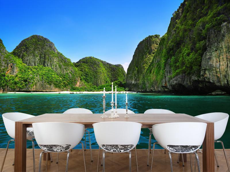 Beautiful lagoon Wall Mural-Wall Mural-Eazywallz