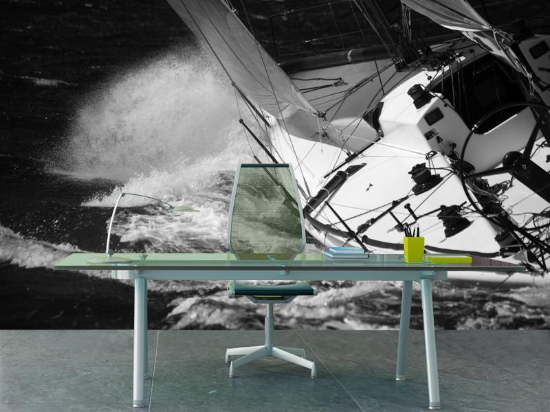 Beautiful sailing boat Wall Mural-Wall Mural-Eazywallz