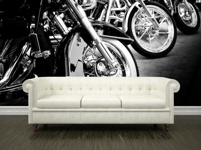 Bikes in a row Wall Mural-Wall Mural-Eazywallz