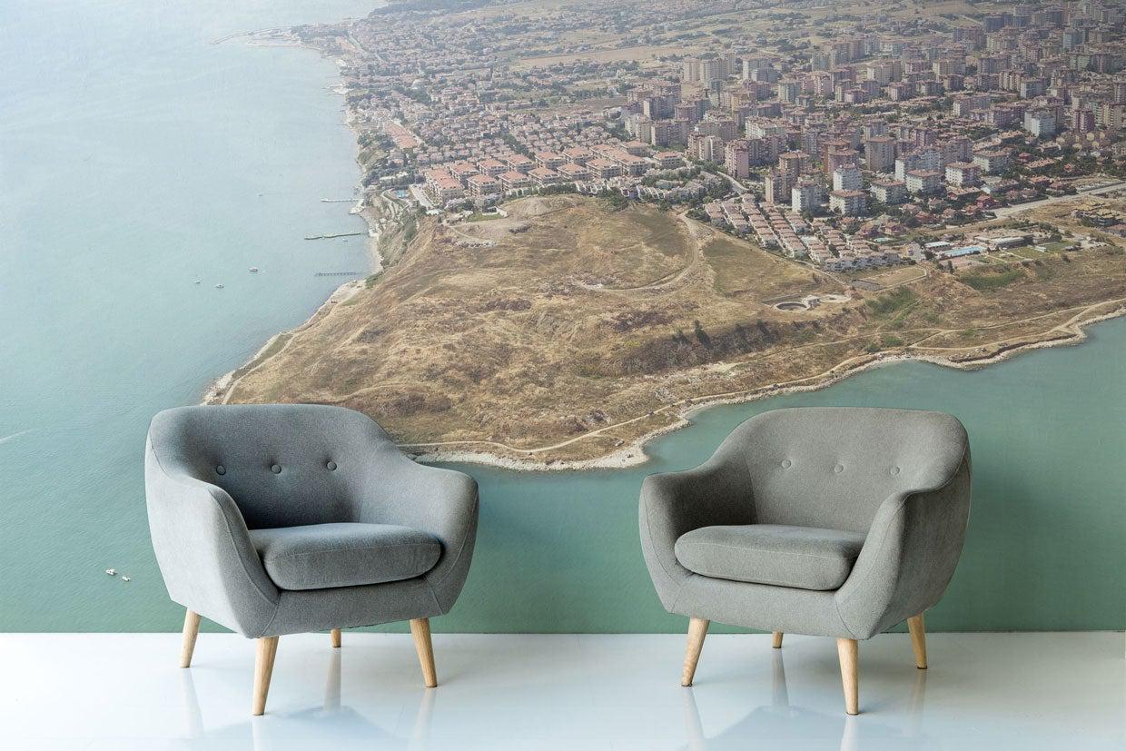 Bird's Eye View Wall Mural-Wall Mural-Eazywallz