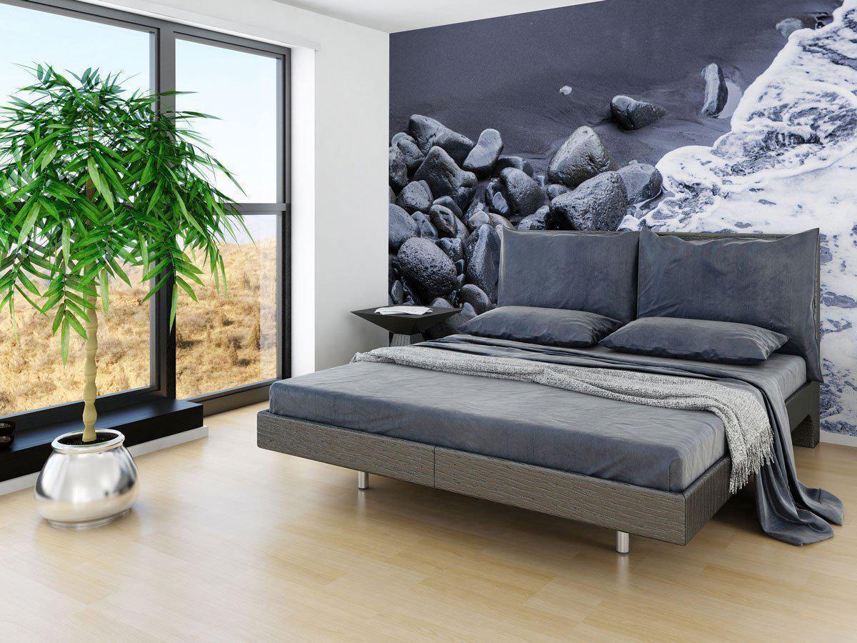 Black Rock Tide Wall Mural-Wall Mural-Eazywallz