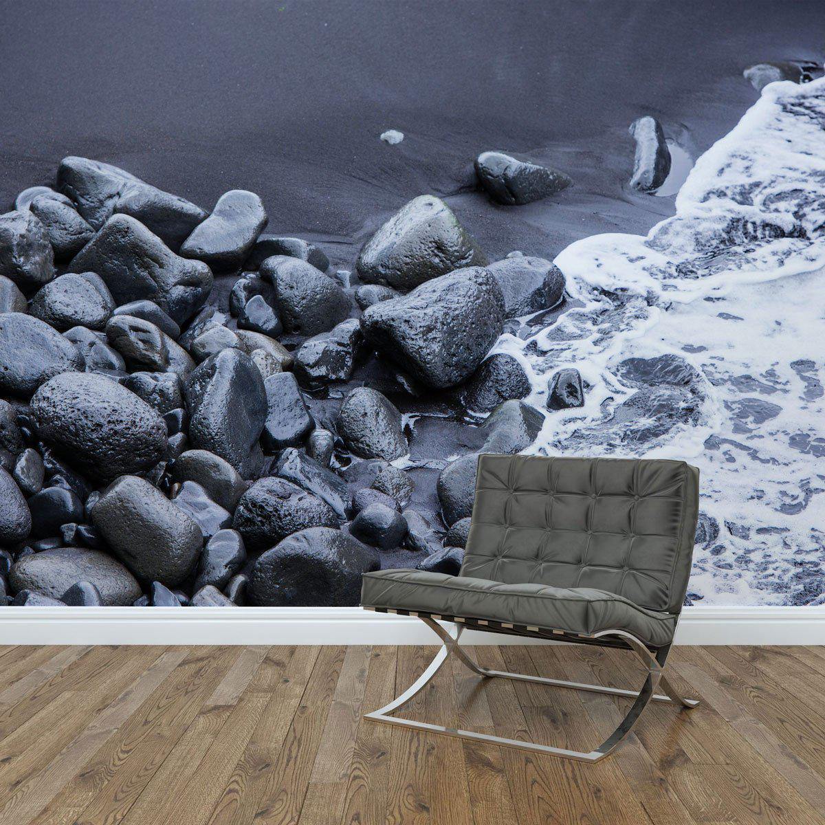 Black Rock Tide Wall Mural-Wall Mural-Eazywallz