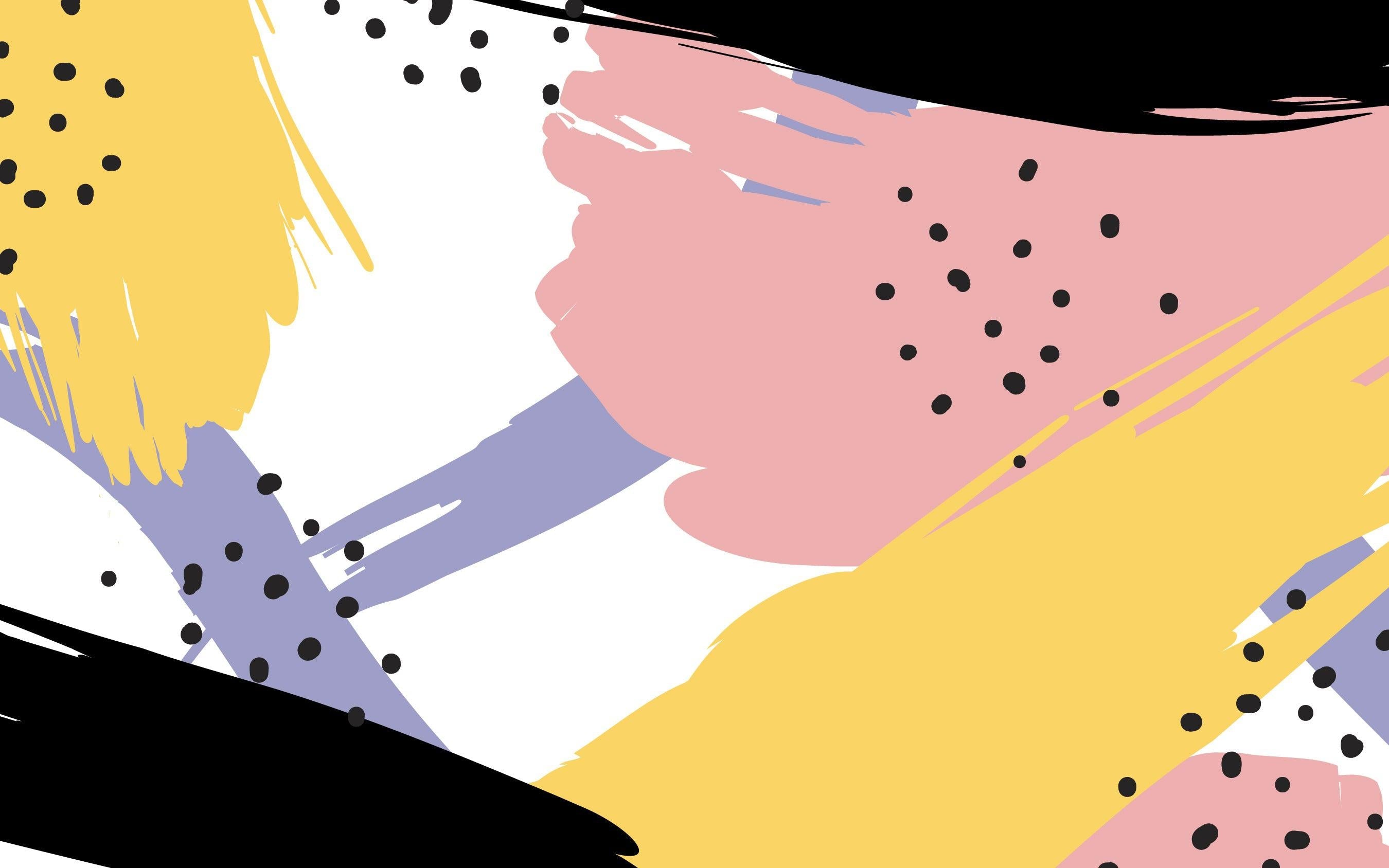 Black & Yellow Memphis Wall Mural-Wall Mural-Eazywallz