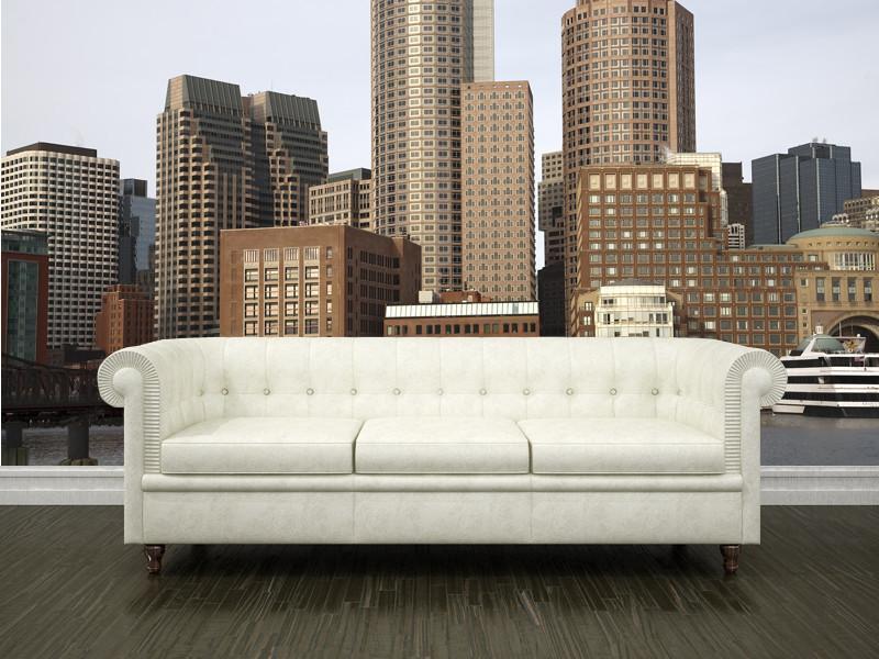 Boston skyline Wall Mural-Wall Mural-Eazywallz