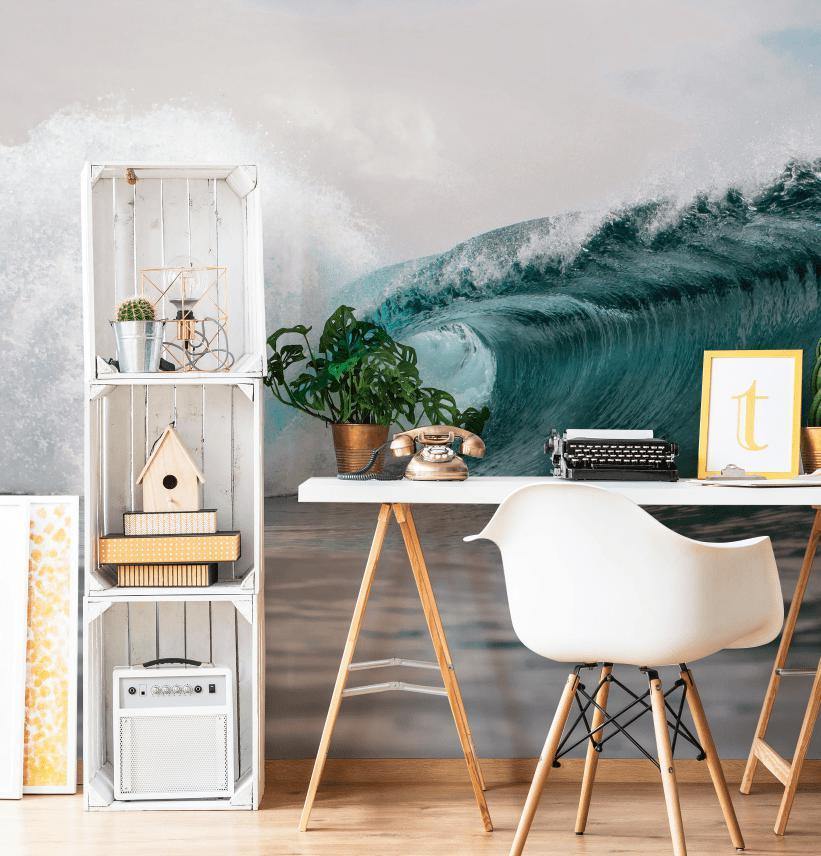Breaking Ocean Wave Wall Mural-Wall Mural-Eazywallz