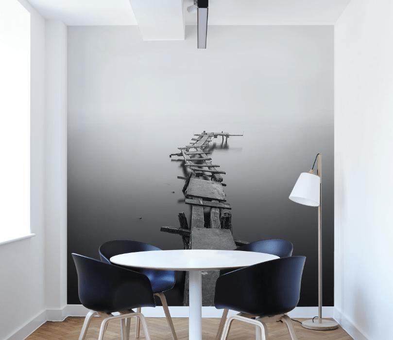 Broken Down Pier Wall Mural-Wall Mural-Eazywallz