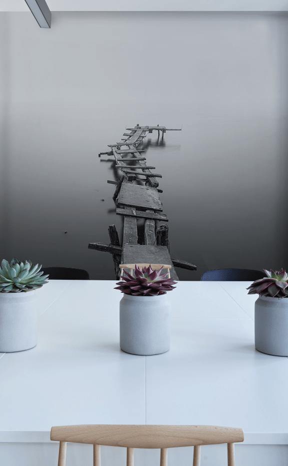 Broken Down Pier Wall Mural-Wall Mural-Eazywallz