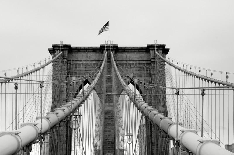 Brooklyn Bridge Cables Wall Mural-Wall Mural-Eazywallz