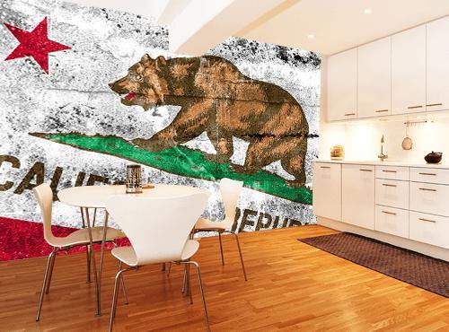 California Republic Graffiti Wall Mural-Wall Mural-Eazywallz