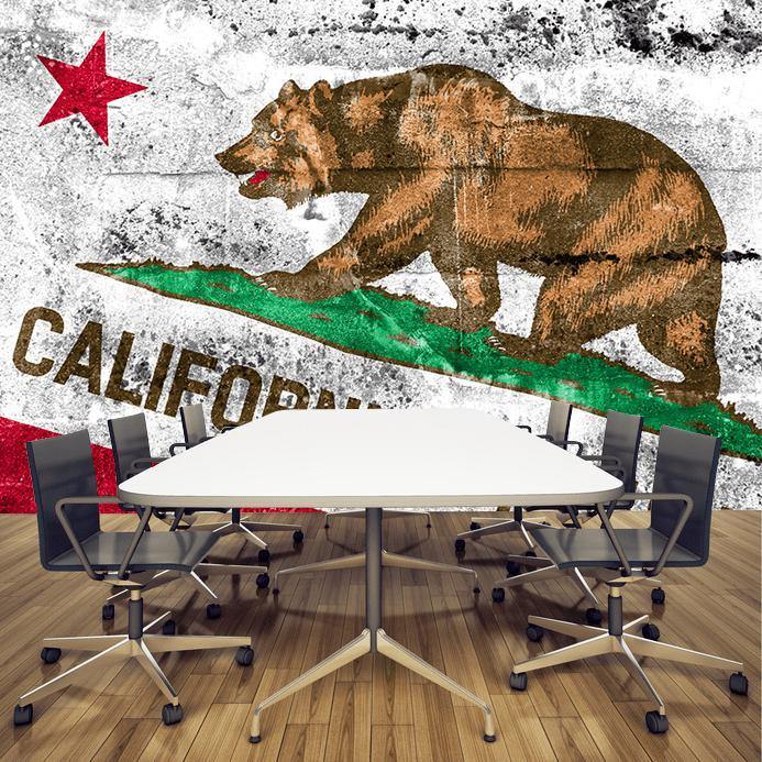 California Republic Graffiti Wall Mural-Wall Mural-Eazywallz
