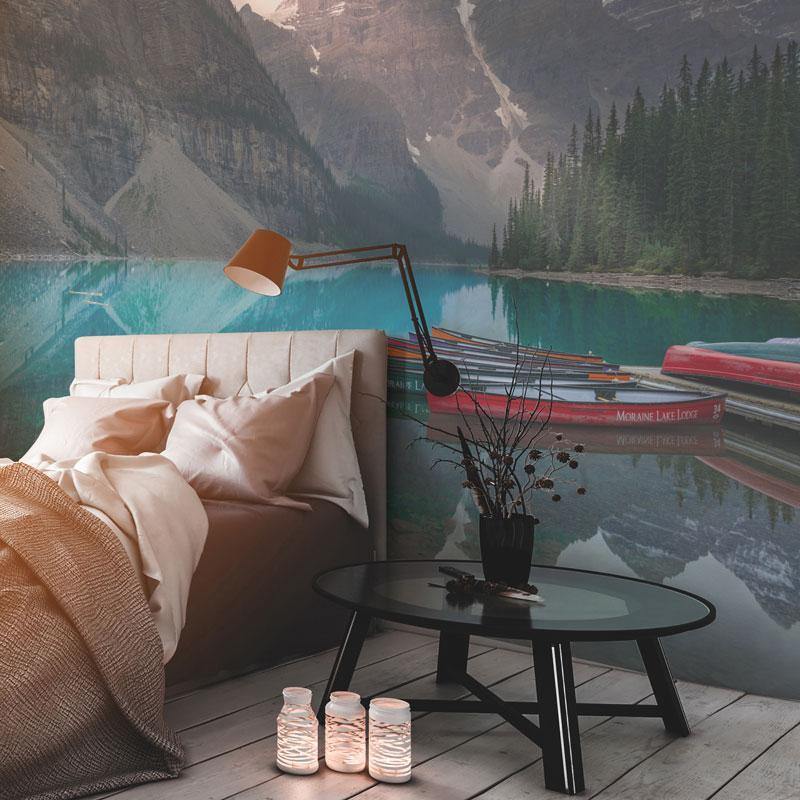 Calm Morning on Moraine Lake Wall Mural-Wall Mural-Eazywallz