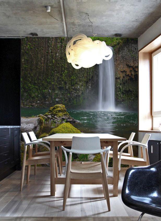 Calm Waterfall Wall Mural-Wall Mural-Eazywallz