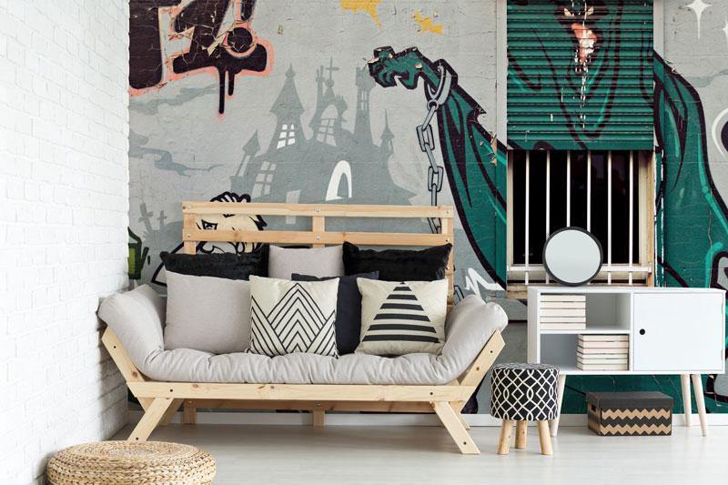 Cartoon Street Art Wall Mural-Wall Mural-Eazywallz