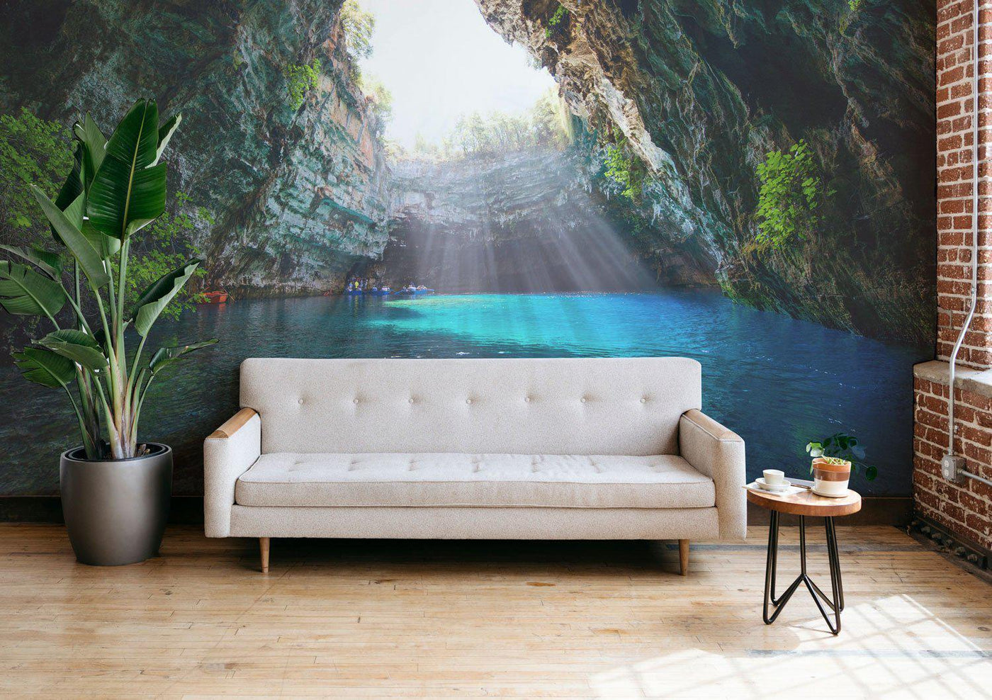 Cave View Wall Mural-Wall Mural-Eazywallz