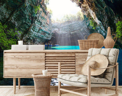 Cave View Wall Mural-Wall Mural-Eazywallz