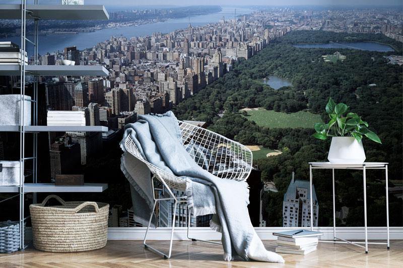 Central Park Over View Wall Mural-Wall Mural-Eazywallz