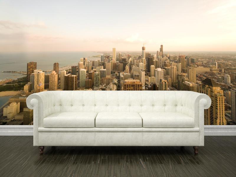 Chicago Cityscape Wall Mural-Wall Mural-Eazywallz