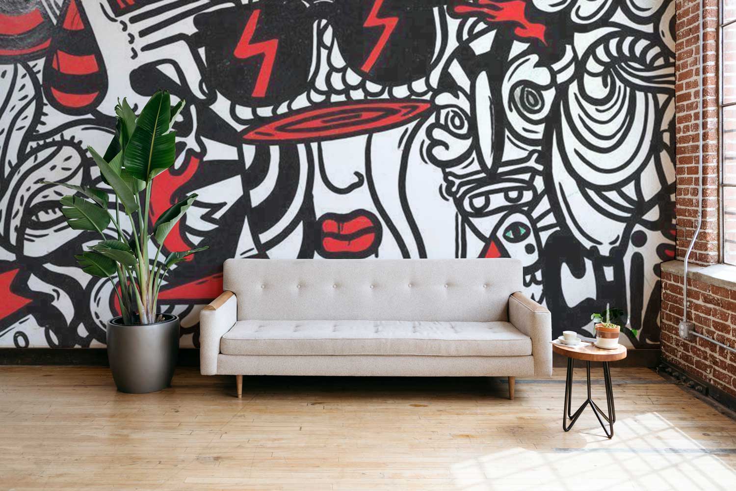 Chill Graffiti Art Wall Mural-Wall Mural-Eazywallz