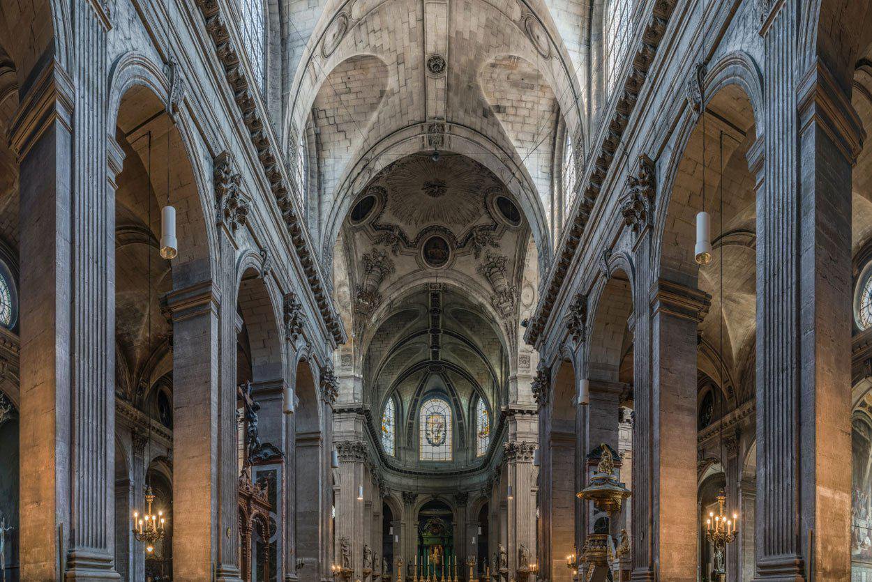 Church Architecture Wallpaper Mural-Wall Mural-Eazywallz